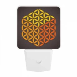 Night Light, A Yellow And Orange Flower Design. 9 Night Light, A Yellow And Orange Flower Design. -Pattern Night Light 40f951815c7010eaa9a3ae88cb69dfa96402c43c