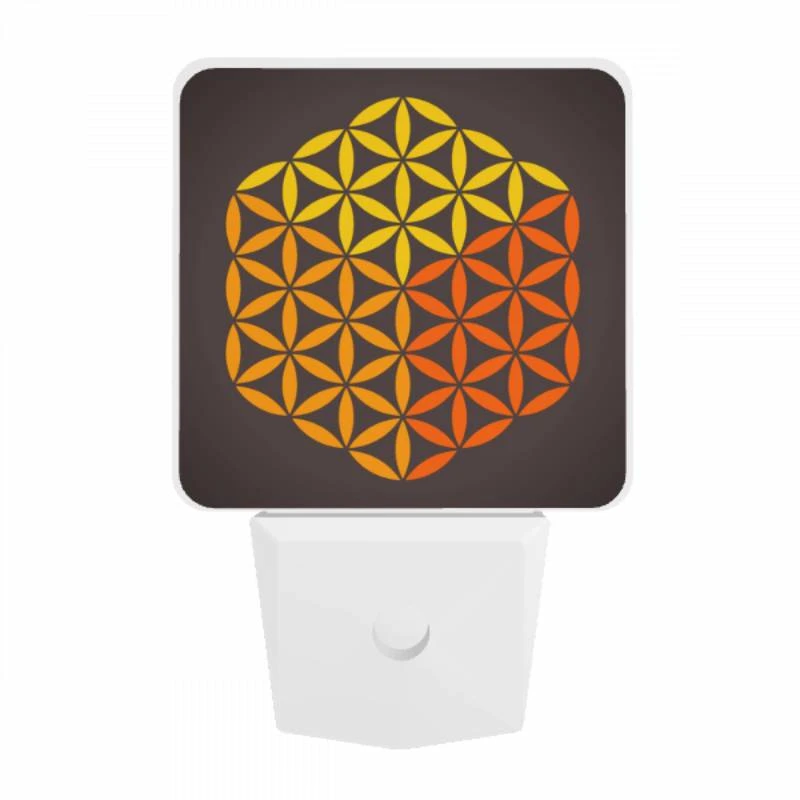 Night Light, A yellow and orange flower design. Night Light, A Yellow And Orange Flower Design. -Pattern Night Light 40f951815c7010eaa9a3ae88cb69dfa96402c43c