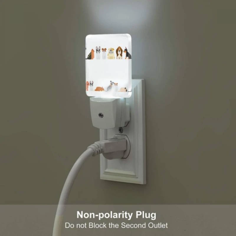 Night Light Set of 2, A series of dogs in different poses. Night Light Set Of 2, A Series Of Dogs In Different Poses. -Pattern Night Light 41e08cb09d356c03cea9fae569b8ab3af56a362b