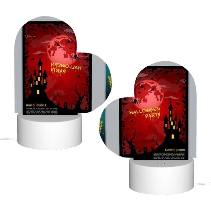 Love Acrylic Night Light, A poster with a castle and a spider web on it. Love Acrylic Night Light, A Poster With A Castle And A Spider Web On It. -Pattern Night Light 41f75bbab3d894088558903e69273d932f041b5d