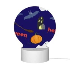 Round Acrylic Night Light, A Halloween Themed Image With A Pumpkin 11 Round Acrylic Night Light, A Halloween Themed Image With A Pumpkin -Pattern Night Light 42e29c084ff94384be2d40901c1fe08092e64c29
