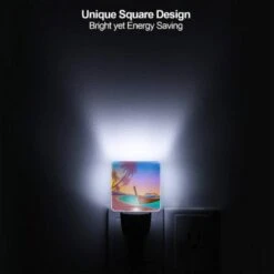 Night Light Set Of 2, A Boat Is Sitting On The Beach At Sunset. 5 Night Light Set Of 2, A Boat Is Sitting On The Beach At Sunset. -Pattern Night Light 4460c41605b3a60b4054aea99041c614c05b4429