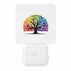 Night Light, A Colorful Tree With A Rainbow Of Colors. 10 Night Light, A Colorful Tree With A Rainbow Of Colors. -Pattern Night Light 44ac30c3eb36faa67988de55b3e89e4e38f2d0e7