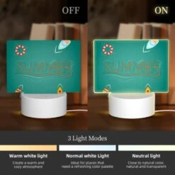 Rectangular Acrylic Night Light, A Colorful Illustration Of A Boat 4 Rectangular Acrylic Night Light, A Colorful Illustration Of A Boat -Pattern Night Light 45d3ca153a2fcb6cef2b2069d642fe039abb1b2e