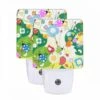 Night Light Set Of 2, A Colorful Painting Of Birds And Flowers. 2 Night Light Set Of 2, A Colorful Painting Of Birds And Flowers. -Pattern Night Light 4677d44d946cf8d55fb7adda65163f9e4b3e54f9