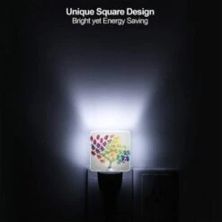 Night Light Set Of 2, A Tree With Many Different Colored Leaves. -Pattern Night Light 46d58d8629a6de3b5ff5ea5c946f53acf32fdac5