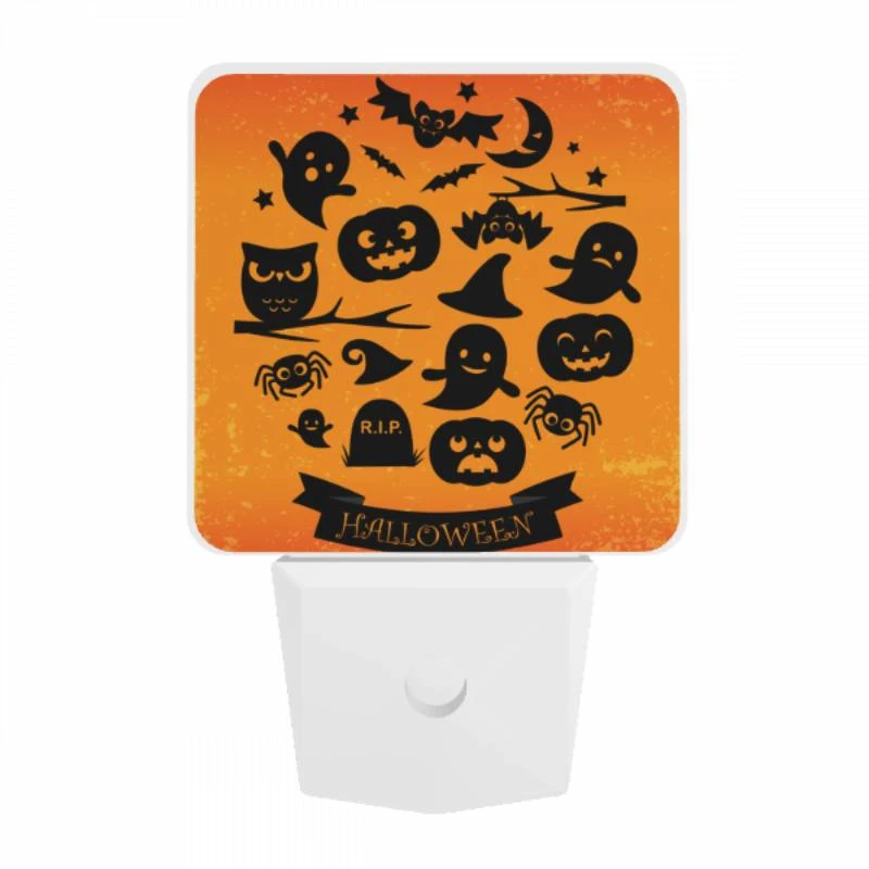 Night Light, A collection of Halloween symbols. Night Light, A Collection Of Halloween Symbols. -Pattern Night Light 47547302a12a752d6b678bc61c0f0137efdb5693