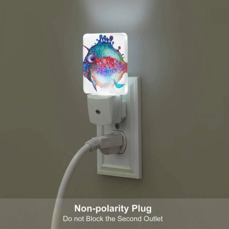 Night Light, A colorful fish with a blue and red body. Night Light, A Colorful Fish With A Blue And Red Body. -Pattern Night Light 47dae56e6911fa1856b174fce4d1b763763a6922