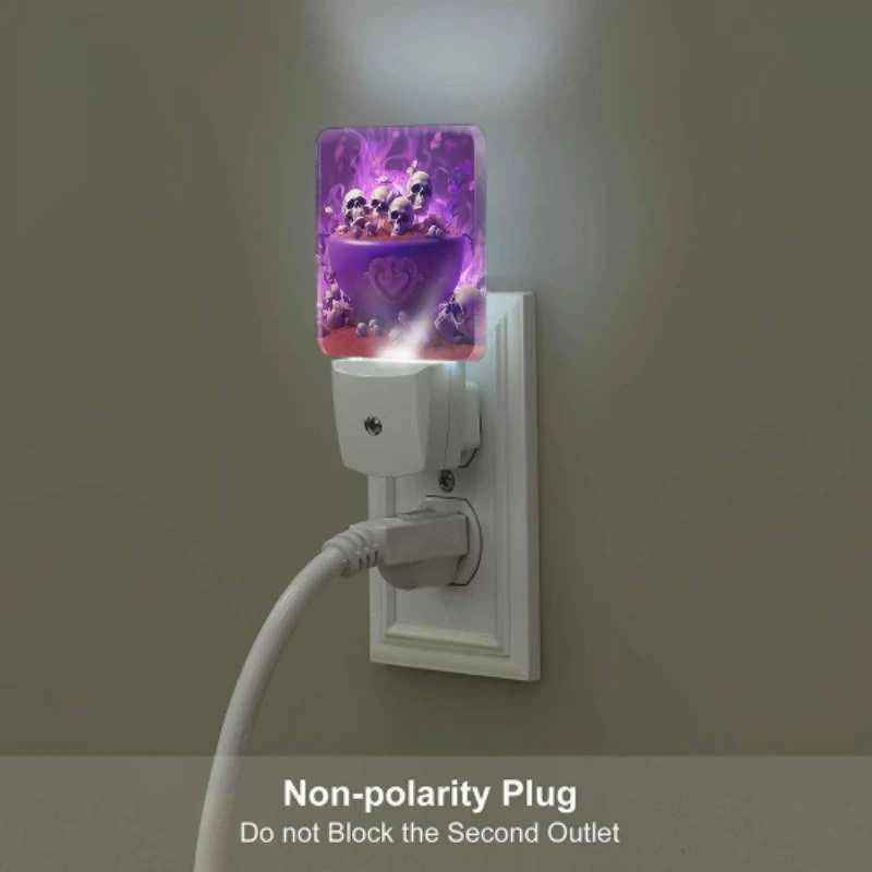 Night Light, A bowl of skulls and bones is placed on a table. Night Light, A Bowl Of Skulls And Bones Is Placed On A Table. -Pattern Night Light 4890bf1a964a43e159dea9d11bf457e2330bdc87