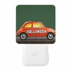 Night Light, A Small Orange Car With A Happy Halloween Sign On It. 10 Night Light, A Small Orange Car With A Happy Halloween Sign On It. -Pattern Night Light 49e9f8e9cd3b86ef7a8e1509375cbd521aa35a61