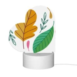 Love Acrylic Night Light, A Colorful Leaf With A Pink Stem. -Pattern Night Light 4ad8cc7efe34dd09d8ed01df365f89be61a6d04b