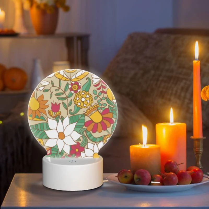 Round Acrylic Night Light, A colorful flower pattern with yellow Round Acrylic Night Light, A Colorful Flower Pattern With Yellow -Pattern Night Light 4c5ad442f28a9242932b5a27bb4d07fb5d65d7fd