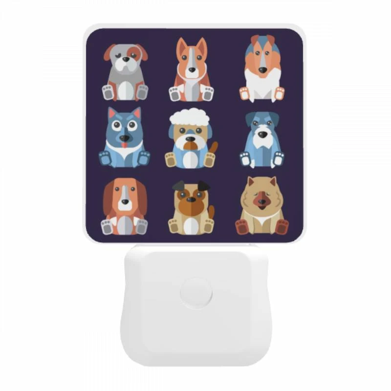 Night Light, A collection of different colored dogs. Night Light, A Collection Of Different Colored Dogs. -Pattern Night Light 4d7f3b8812f6a6d1de2b9c7664a50429aa160823