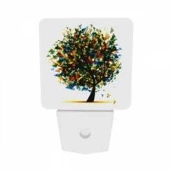 Night Light Set Of 2, A Tree With A Rainbow Of Colors. 8 Night Light Set Of 2, A Tree With A Rainbow Of Colors. -Pattern Night Light 4db3734e579a522e39b59f0d42e95988cc285292