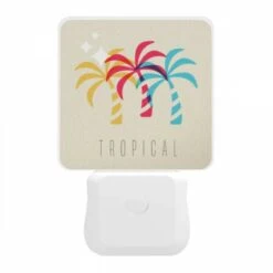 Night Light, A Colorful Tropical Logo With Palm Trees. 11 Night Light, A Colorful Tropical Logo With Palm Trees. -Pattern Night Light 4e827501bae82bd3ff3f3f5ed0ad01b17da7f428