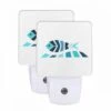Night Light Set Of 2, A Blue And White Fish With A Yellow Eye. 1 Night Light Set Of 2, A Blue And White Fish With A Yellow Eye. -Pattern Night Light 4fa2bee4d61ea0de25593638b688af4c9ebc62fc