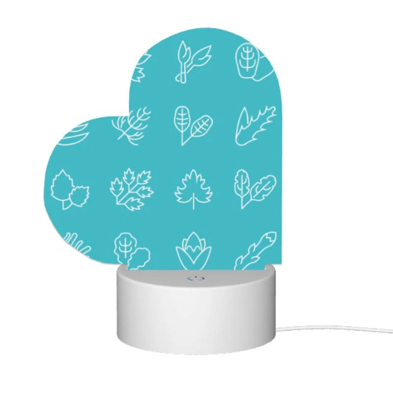 Love Acrylic Night Light, A collection of leaves and flowers in black and white. Love Acrylic Night Light, A Collection Of Leaves And Flowers In Black And White. -Pattern Night Light 4fac498f16d5e4ff3849b9cd93845a397dc9d0b7