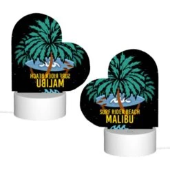 Love Acrylic Night Light, A Surfboard Is Floating On A Wave In Front Of A Palm Tree. 3 Love Acrylic Night Light, A Surfboard Is Floating On A Wave In Front Of A Palm Tree. -Pattern Night Light 4fc8c6d4220b5df23a2e0ac462926cda2330a68d