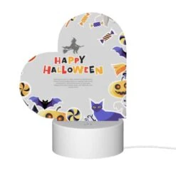 Love Acrylic Night Light, A Colorful Halloween Poster With Bats -Pattern Night Light 500f9cf0f31a27cbfac92a3bcd917f1a70237a88