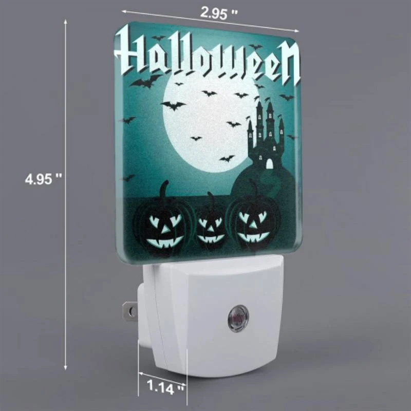 Night Light, Three pumpkins with faces drawn on them. Night Light, Three Pumpkins With Faces Drawn On Them. -Pattern Night Light 501ca55fef9871fcacff3f134f0c19023f99564f