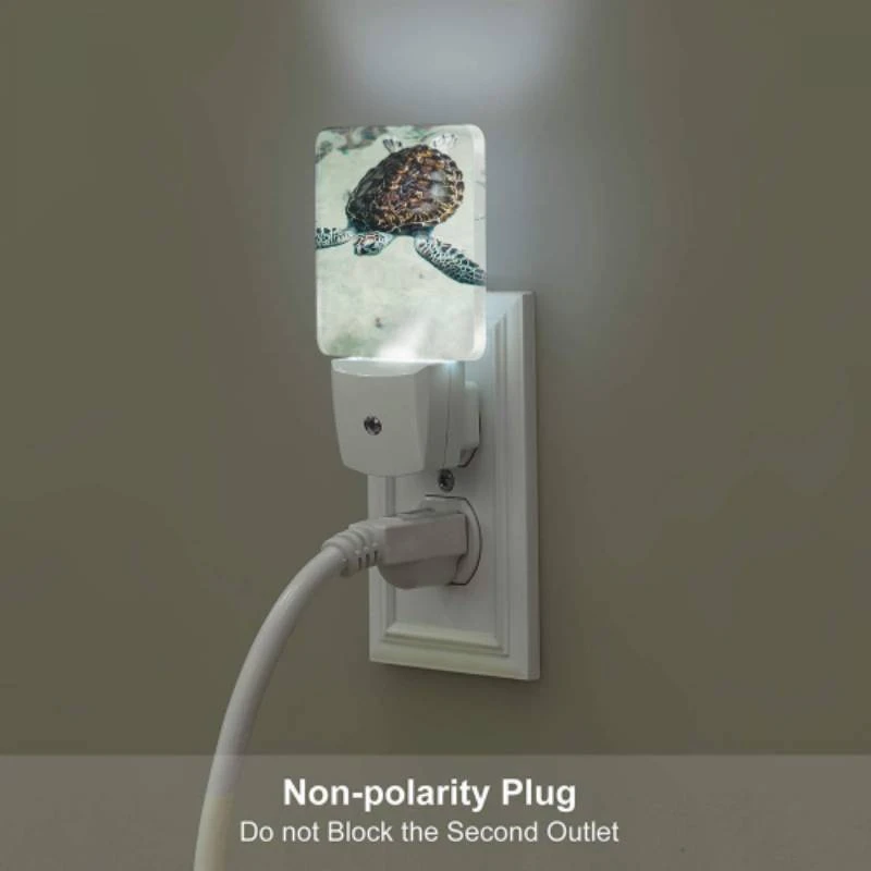 Night Light Set of 2, A turtle swimming in the water. Night Light Set Of 2, A Turtle Swimming In The Water. -Pattern Night Light 508a42fc4b45250b1b4cee3611e2db100ae0f378