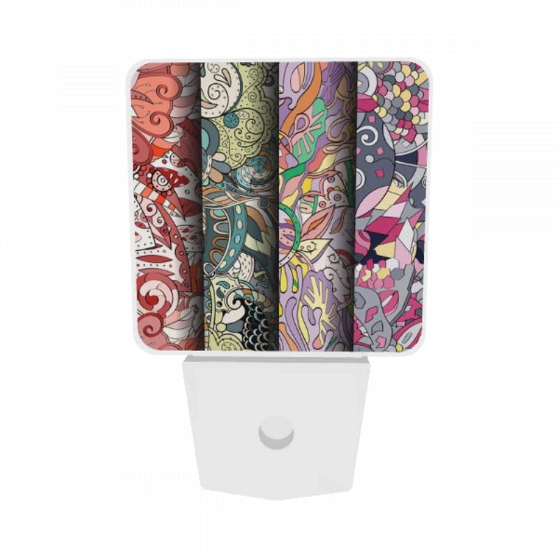 Night Light Set of 2, Four different colored paintings of hands. Night Light Set Of 2, Four Different Colored Paintings Of Hands. -Pattern Night Light 509a7af231942369b304083783b60187894e304c