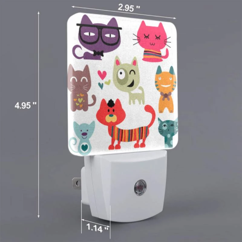 Night Light, A collection of cute cat cartoons. Night Light, A Collection Of Cute Cat Cartoons. -Pattern Night Light 50cf92849a11747b72d6608c647a8caaf4dc1fee
