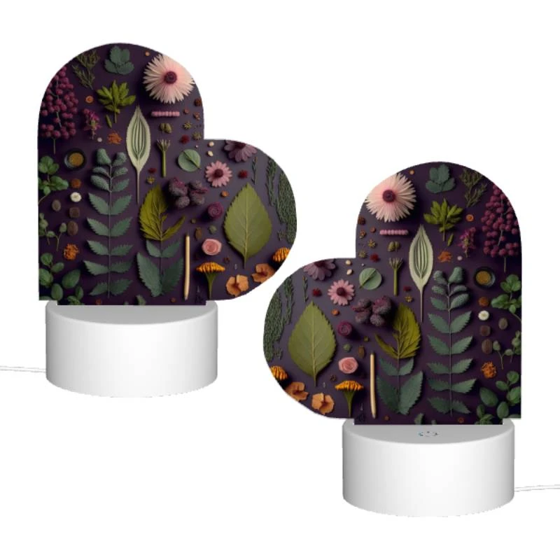 Love Acrylic Night Light, A collection of various plants and flowers. Love Acrylic Night Light, A Collection Of Various Plants And Flowers. -Pattern Night Light 5181ca6c21d60bc60113f4b2a6d297fca59e6f6c