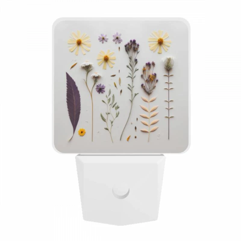 Night Light, A collection of flowers and leaves on a white background. Night Light, A Collection Of Flowers And Leaves On A White Background. -Pattern Night Light 5269cfb1ce63be11ab93531c7fef33751c7bb5ff