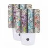 Night Light Set Of 2, Three Colorful Designs Are Displayed On A Wall.