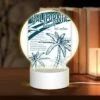 Round Acrylic Night Light, A Colorful Brochure For California Beach. 2 Round Acrylic Night Light, A Colorful Brochure For California Beach. -Pattern Night Light 52ed18440d23e31667647b3a757f2613f15019b9