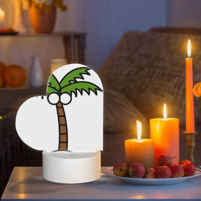 Love Acrylic Night Light, A cartoon drawing of a palm tree with a face drawn on it. Love Acrylic Night Light, A Cartoon Drawing Of A Palm Tree With A Face Drawn On It. -Pattern Night Light 532ab2b476e7fc1348845d0aa3ee6ae9966a2b85