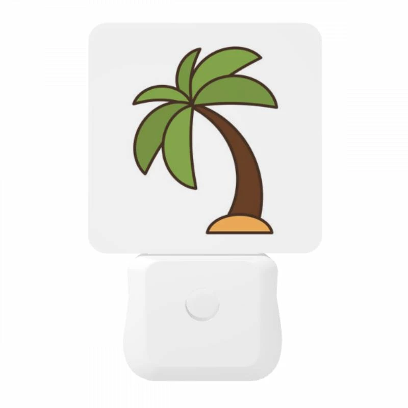 Night Light, A brown and green palm tree in a white background. Night Light, A Brown And Green Palm Tree In A White Background. -Pattern Night Light 56d1d494b9d4d91eb403ebd23bd2b2df8070d138