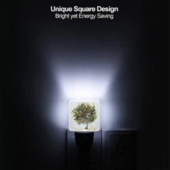 Night Light Set Of 2, A Tree With A Rainbow Of Colors. 5 Night Light Set Of 2, A Tree With A Rainbow Of Colors. -Pattern Night Light 56ea534bfdf3762e1f8bf4c7fdda25d68761e6eb