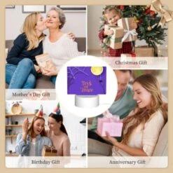 Rectangular Acrylic Night Light, A Spooky Halloween Scene With A Spider Hanging From A Tree And A Full Moon In The Background. 9 Rectangular Acrylic Night Light, A Spooky Halloween Scene With A Spider Hanging From A Tree And A Full Moon In The Background. -Pattern Night Light 57422b860c2711960b8e8a20aee15c2696a63a6a