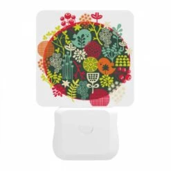 Night Light, A Colorful Circle Of Plants And Flowers. 11 Night Light, A Colorful Circle Of Plants And Flowers. -Pattern Night Light 57f65653323f03d5a9d0adee408c16f26239e84e