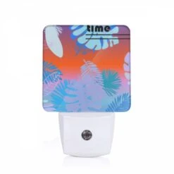 Night Light, A Colorful Image Of Leaves And Flowers With The Words "Summer Time" Written Above It.