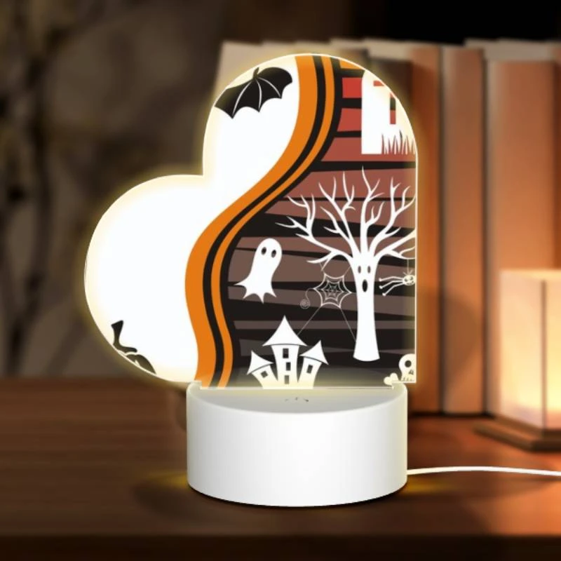 Love Acrylic Night Light, A collection of Halloween symbols Love Acrylic Night Light, A Collection Of Halloween Symbols -Pattern Night Light 5982b9c376e8320349e74b3c818519e09c3b7863