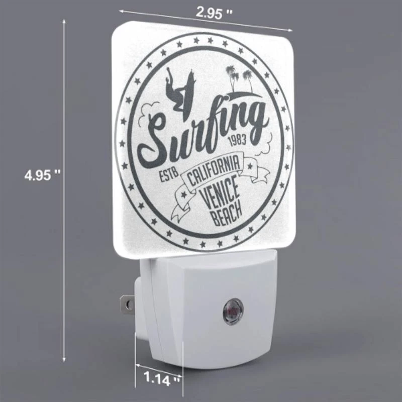 Night Light Set of 2, A logo for a surfing event in California. Night Light Set Of 2, A Logo For A Surfing Event In California. -Pattern Night Light 5ae66563d5bd471adc7de1c9b4834d2f95ebee0f