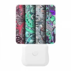 Night Light, Four Different Colored Designs Of A Leaf. 10 Night Light, Four Different Colored Designs Of A Leaf. -Pattern Night Light 5aea4c6befb322e27765def8372e0126118e922e