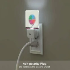 Night Light Set Of 2, A Tree With A Colorful Circle On Top. 5 Night Light Set Of 2, A Tree With A Colorful Circle On Top. -Pattern Night Light 5bedcc08736178d40d166c4171f5b24918858880