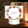 Rectangular Acrylic Night Light, A Colorful Circle With The Word "Flower" Written In It. 1 Rectangular Acrylic Night Light, A Colorful Circle With The Word "Flower" Written In It. -Pattern Night Light 5c18b80b07c595f4a26ba02bffb341aa5520e85a