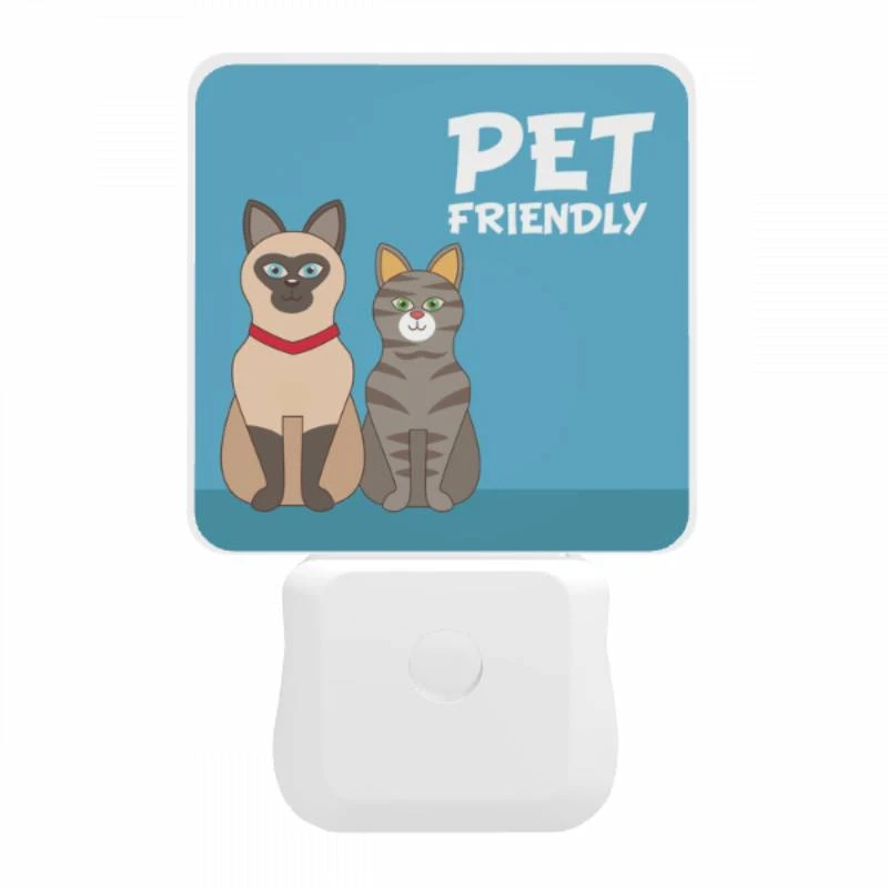 Night Light, Two cats are sitting next to each other Night Light, Two Cats Are Sitting Next To Each Other -Pattern Night Light 5d7a6b4e8006c045b2ed469c812369ed8339c7da