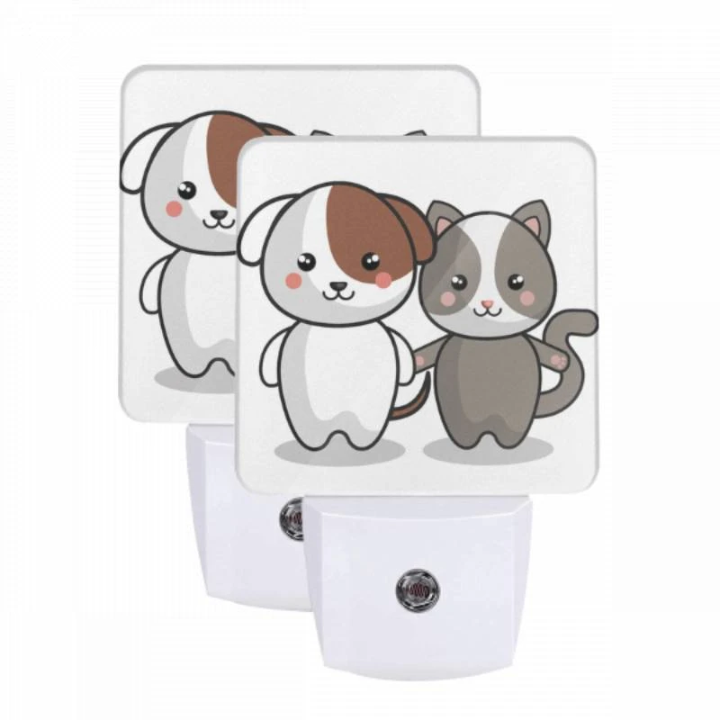 Night Light Set of 2, Two cartoon animals Night Light Set Of 2, Two Cartoon Animals -Pattern Night Light 5dd774efa87406af1f4efd65cf62392dd359e757