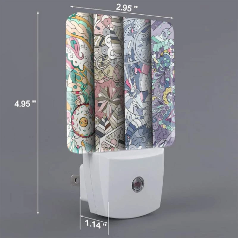 Night Light, Four different colored designs of a woman's face. Night Light, Four Different Colored Designs Of A Woman's Face. -Pattern Night Light 5de12bd08e4138e17b871a3bf576227dcca1057d