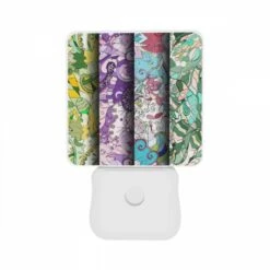 Night Light Set Of 2, Four Different Colored Designs Of A Clock. 10 Night Light Set Of 2, Four Different Colored Designs Of A Clock. -Pattern Night Light 5e3af31f91dd0796d4d11d4354e2d94ae0a2be85