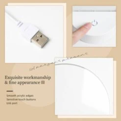 Round Acrylic Night Light, Four Different Types Of Palm Trees Are Shown In Silhouette. 5 Round Acrylic Night Light, Four Different Types Of Palm Trees Are Shown In Silhouette. -Pattern Night Light 5fbdafba6ad0d0520d8e9f0a7840d2768e7f636b 25