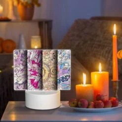 Rectangular Acrylic Night Light, Three Colorful Artworks Are Displayed Side By Side. 8 Rectangular Acrylic Night Light, Three Colorful Artworks Are Displayed Side By Side. -Pattern Night Light 6092742ddca694870de632a075959e45a75ef8f8