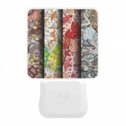 Night Light, Three Colorful Designs Are Displayed On A Wall. 11 Night Light, Three Colorful Designs Are Displayed On A Wall. -Pattern Night Light 60d67c2a4459d53dfa50c20f3541d93d98c3e1e6