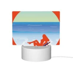Rectangular Acrylic Night Light, A Woman Is Laying On A Beach Chair 11 Rectangular Acrylic Night Light, A Woman Is Laying On A Beach Chair -Pattern Night Light 60d73dc409a4a3877e33aec27098e10aaf274e6c